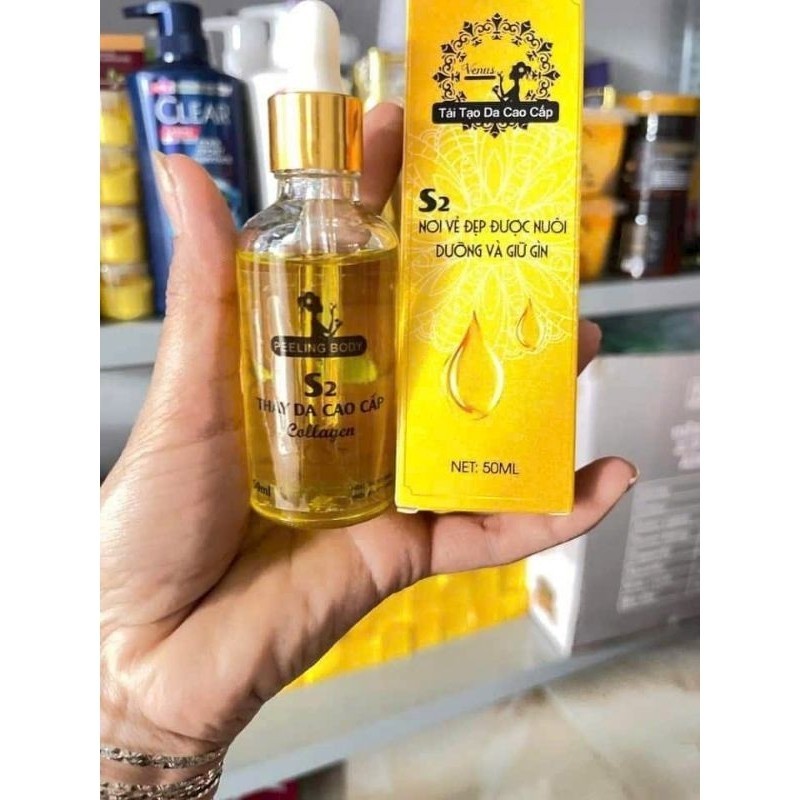 COMBO O2 CHAI LỘT LẠNH S2 CAO CẤP, THAY DA CAO CẤP COLLAGEN S2 DÀNH CHO BODY