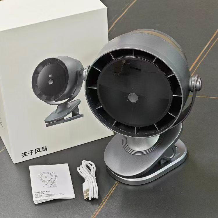 Quạt mini để bàn XIAOMI 5 mức gió, pin 5000/10000mAh- Xanh than ĐT, Hồng ĐT