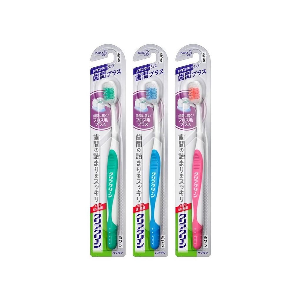 Kao Clear Clean Interdental Plus Regular Medium Toothbrush, 1 piece./ Direct from JAPAN
