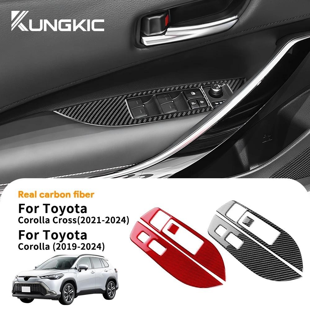 Dành Cho Xe Toyota Corolla 2019 2020-2023 2024 Corolla Cross 2021-2024 Thật Mềm Sợi Carbon Miếng Dán