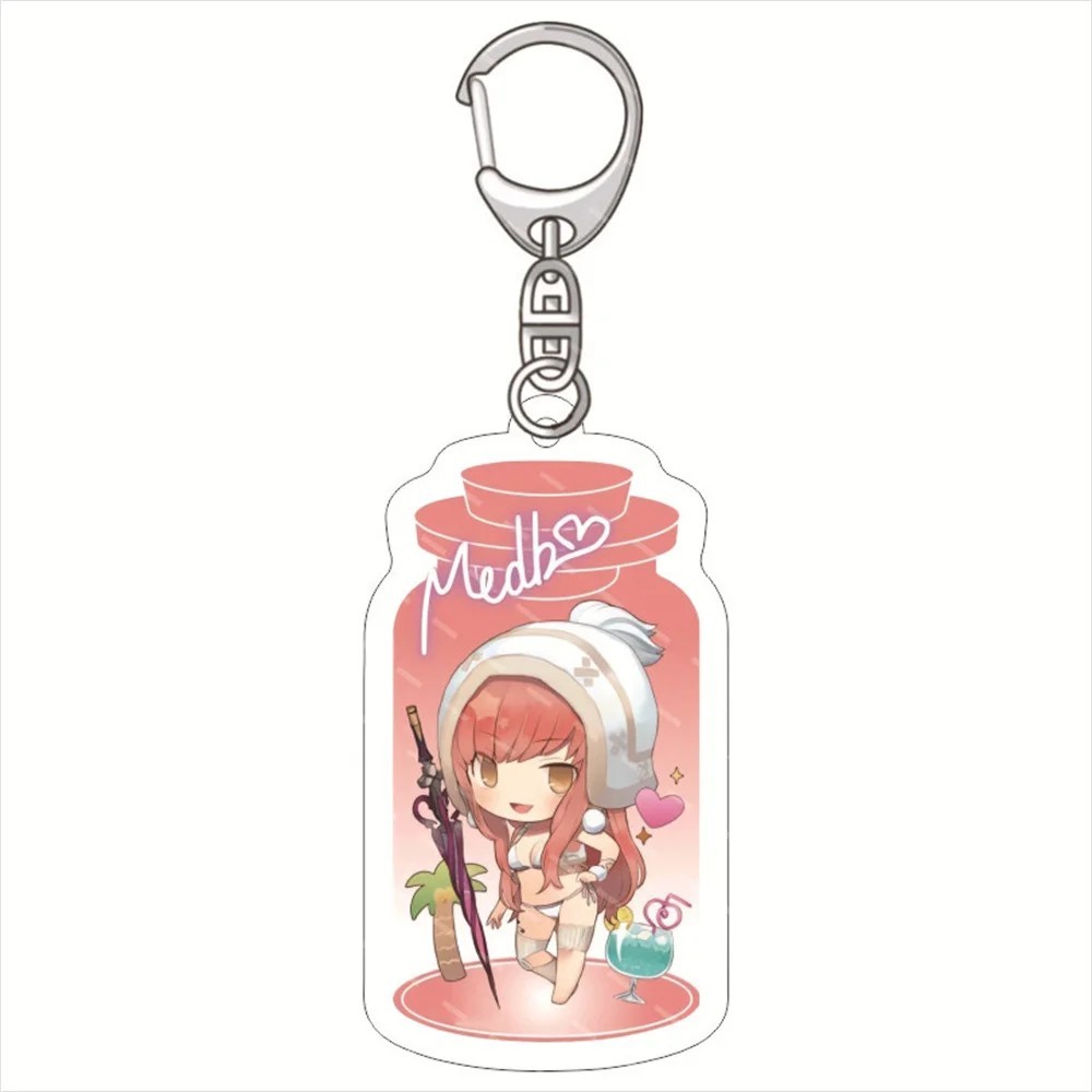 Móc khóa Anime Fate Grand Order FGO Acrylic Medb Ashiya Douman Enkidu phụ kiện trang trí túi xách qu