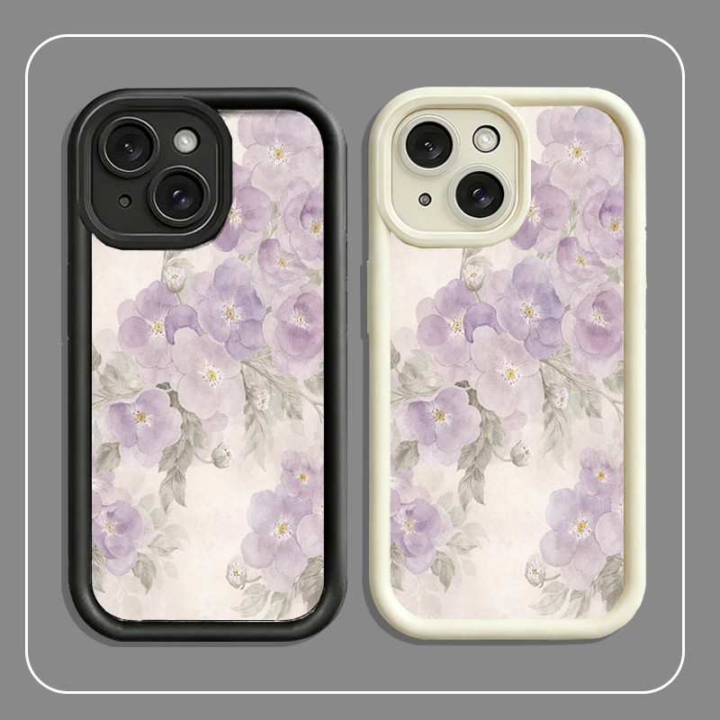 Ốp Lưng iPhone Hoa Lavender Tươi Tắn,Bảo Vệ Toàn Diện  iP 11/12/13/14/15/16/17/Pro/Max/Mini