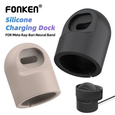 Đế sạc dây đeo cổ tay Fonken Giá đỡ cáp đế silicon cho màn hình Meta Ray-Ban