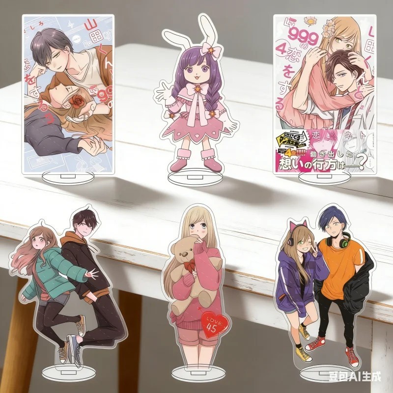 Standee Anime My Love Story with Yamada-kun at Lv999 Mô Hình Mica Trang Trí Bàn Học Akane Akito Yama