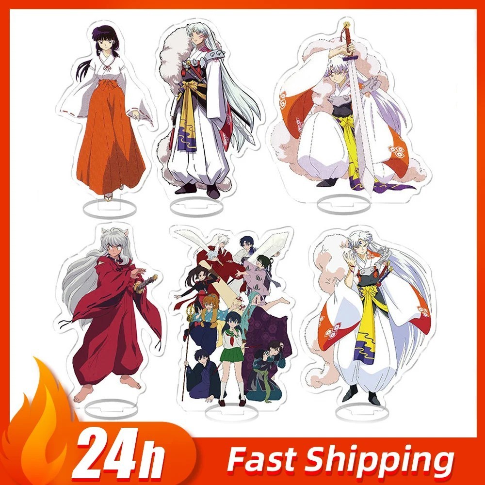 Mô hình Standee Anime Inuyasha Sesshomaru Kagome  Khuyển Dạ Xoa  trang trí bàn học quà tặng Manga