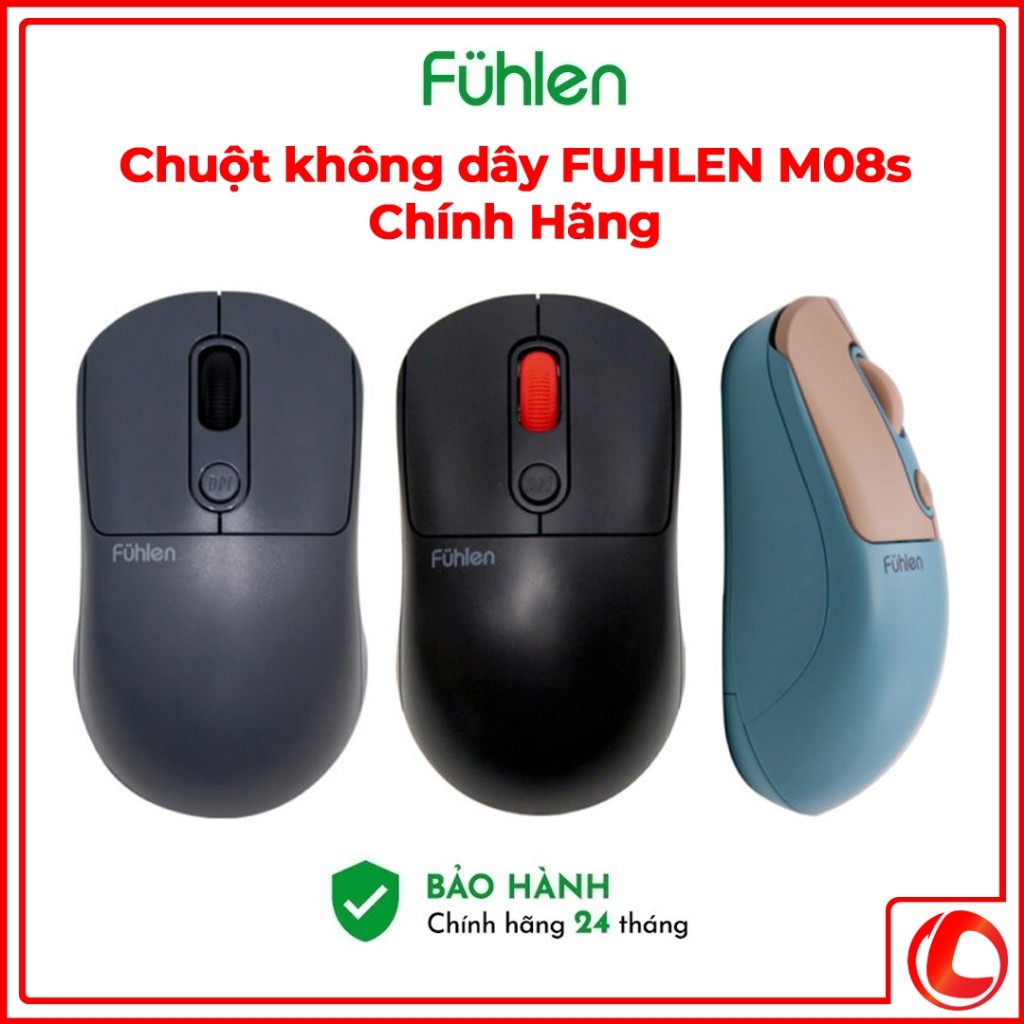 Chuột Không Dây Văn Phòng Fuhlen M08s - Chính Hãng | KHANHTRANMOHINHPADCHUOT