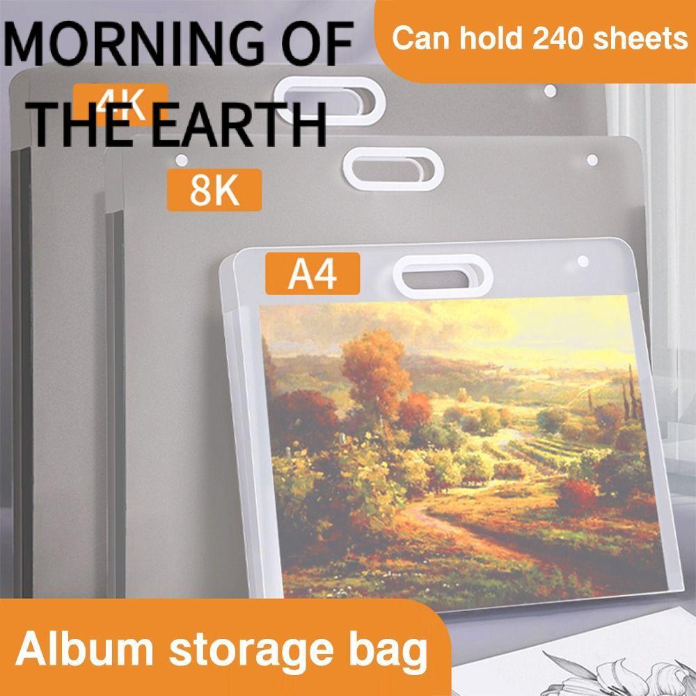 MORNING OF THE Painting Paper Storage Bag, A2 / A3 / A4 Portable File Folder, Túi Vẽ 4K / 8K / 16K C