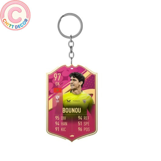 bounou signe a al hilal comme Neymar jr et ruben neves...etc keychain - chit