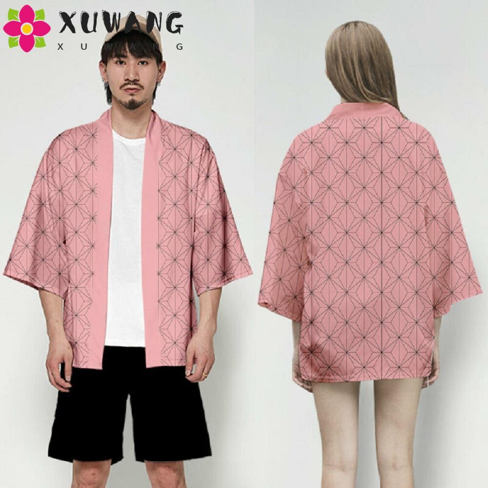 Quentin Kimono Demon Slayer cho Tomioka Giyu và Kamado Tanjiro - Plus Size Jacket Cosplay Halloween