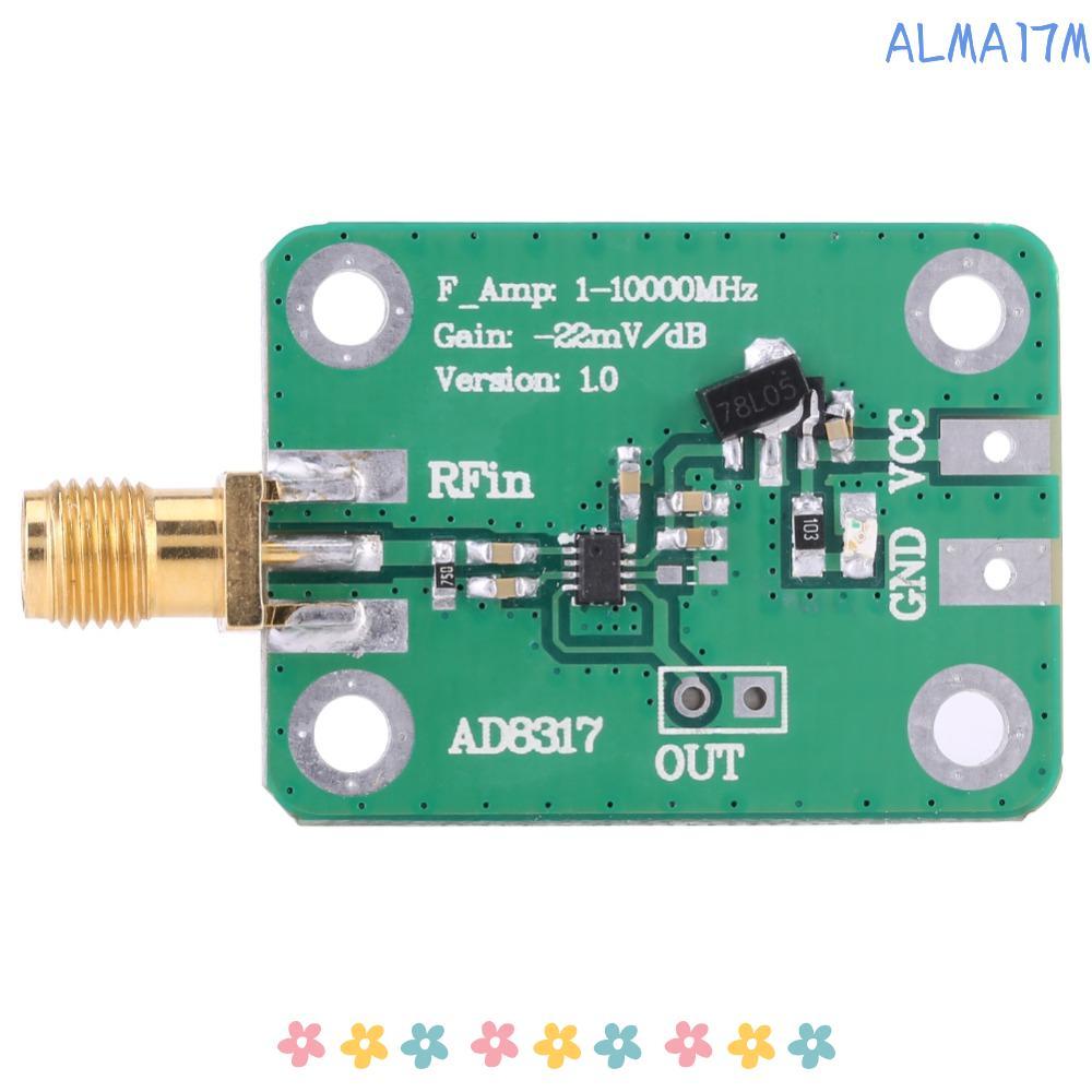 Đồng hồ đo công suất đầu ra nhật ký ALMA1, DC 7-15V -55dBm đến 0dBm AD8317 Máy dò logic Phát hiện ng