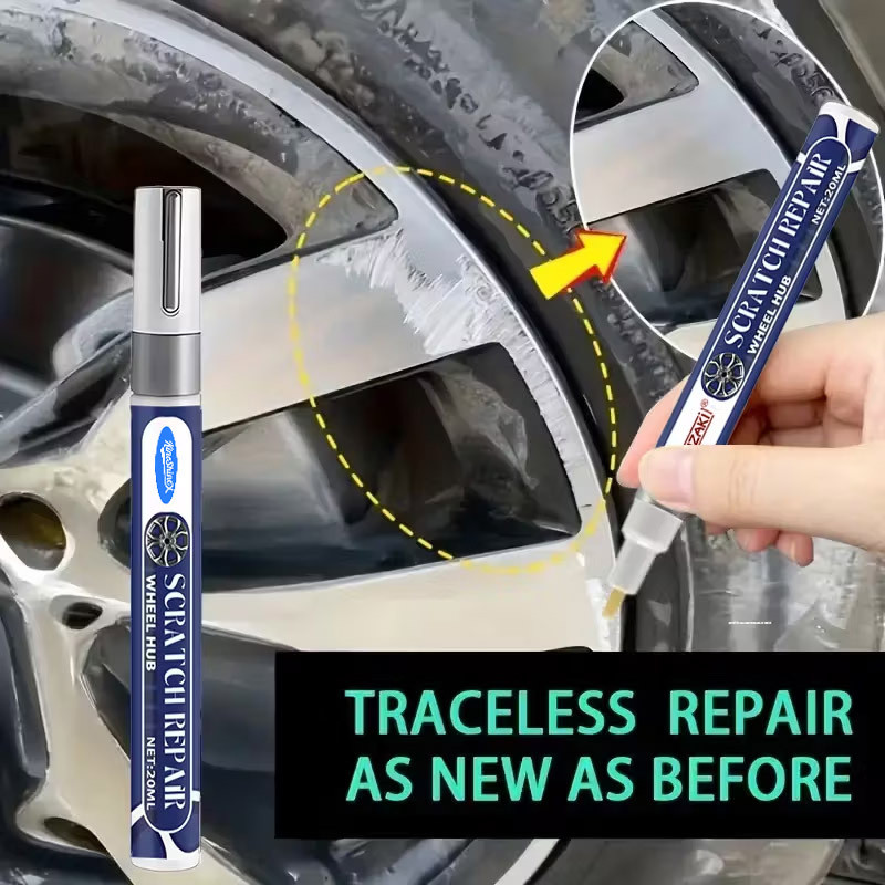 Touch-Up Pen Wheel Scratch Repair Self-Spray Paint Dot Paint Pen Repair Car Paint Surface Remove Scr