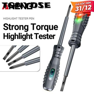  TGNYDSE Bút thử điện  Từ cảm ứng thông minh   Tua vít chéo Dụng cụ thợ điện đa chức năng Zero Live Detector với đèn báo cảm biến điện áp gia đình 