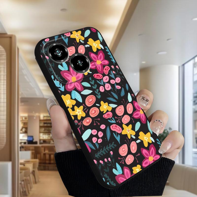 Ốp Điện Thoại Cho ZTE Nubia Focus Pro 5G Nubia Neo 2 5G Nubia Air Graffiti Flower Matte Mềm Chống Số