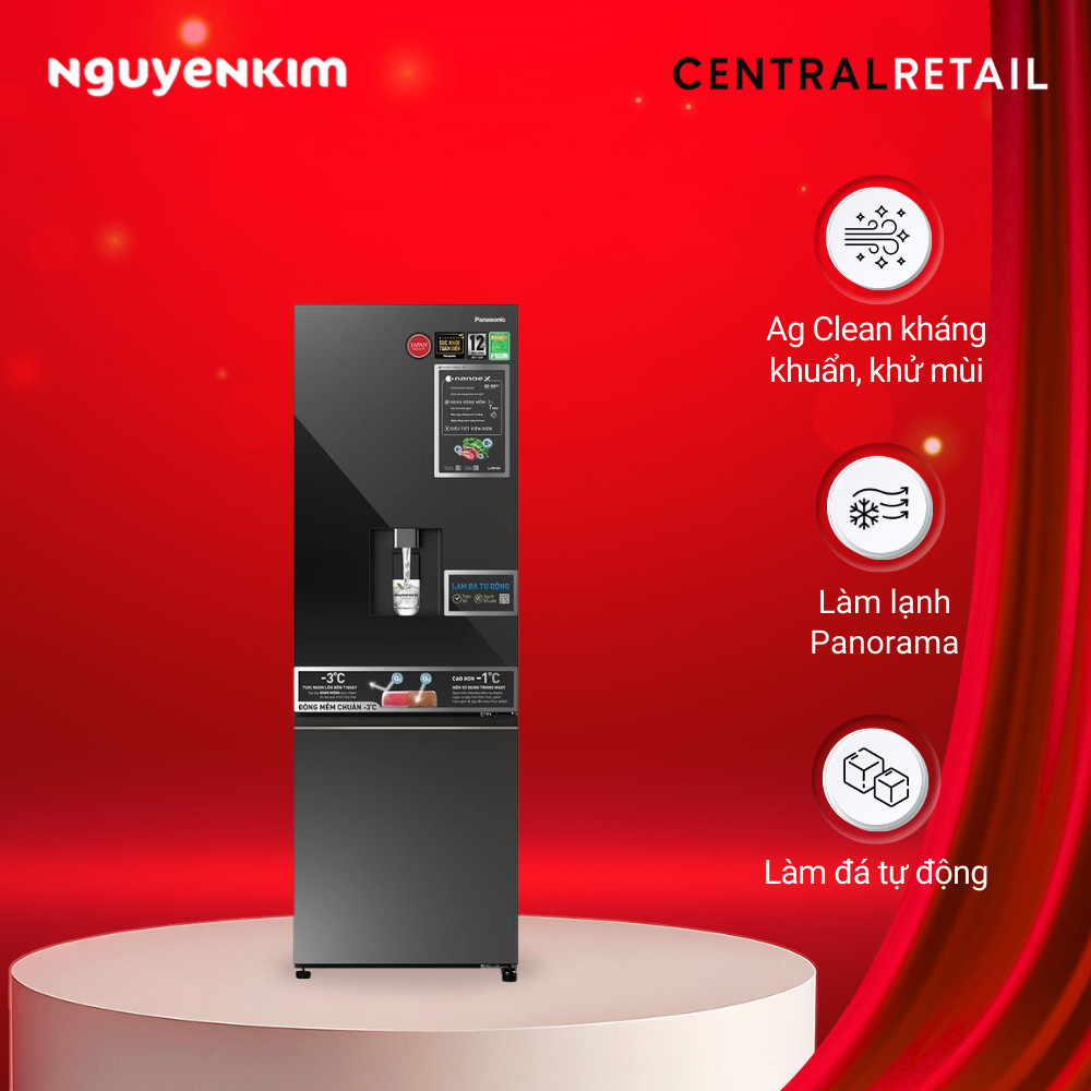 Tủ lạnh Panasonic Inverter 325 lít NR-BV361WGKV