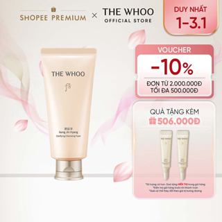   THE WHOO OFFICIAL  Sữa rửa mặt bọt mịn sạch sâu và dưỡng ẩm THE WHOO Gongjinhyang Clarifying Cleansing Foam 180ml 