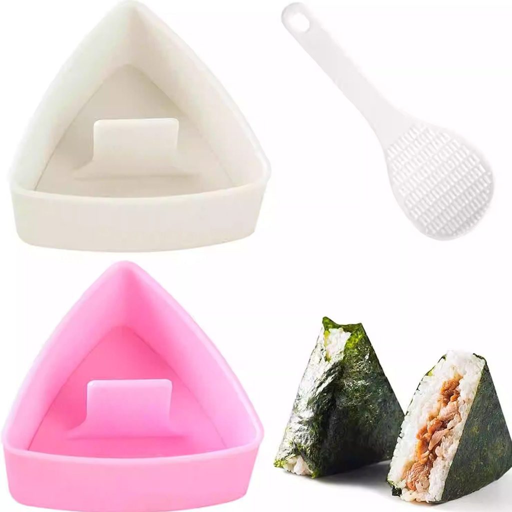 khuôn làm cơm nắm khuôn cơm nắm Khuôn cơm nắm tam giác dày mới, gian hàng cơm nắm tam giác, kết hợp 