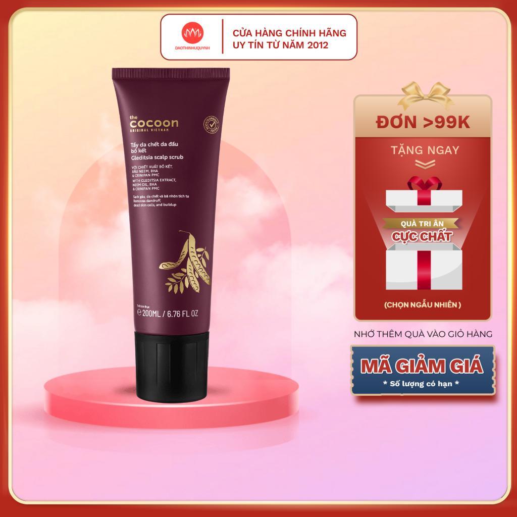 Tẩy da chết da đầu bồ kết Cocoon Cleditsia Scalp Scrub 200ml giúp sạch gàu giảm ngứa cocoon Việt Nam