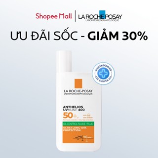   GIẢM SỐC 30%  Sữa chống nắng dành cho da dầu mụn La Roche-Posay Anthelios UVMUNE400 Oil Control Fluid 50ml 