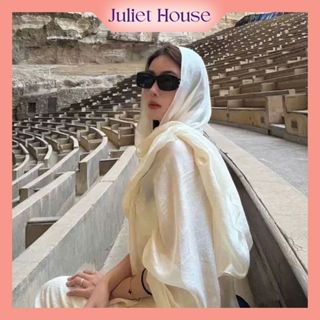 Khăn lụa tơ trơn choàng cổ mỏng nhẹ 180x80cm cao cấp làm quà tặng, du lịch, đi biển kl5 JULIET