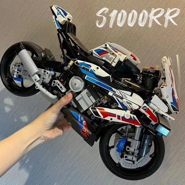 Recommended by the Seller#In-stock compatible LEGO bricks BMW M1000RR Motorcycle motorcycle model di