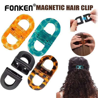 Fonken Kẹp Tóc Từ Tính Giữ Chắc Chắn, Chống Trượt - Tạo Kiểu Tóc Cho Nữ Và Bé Gái