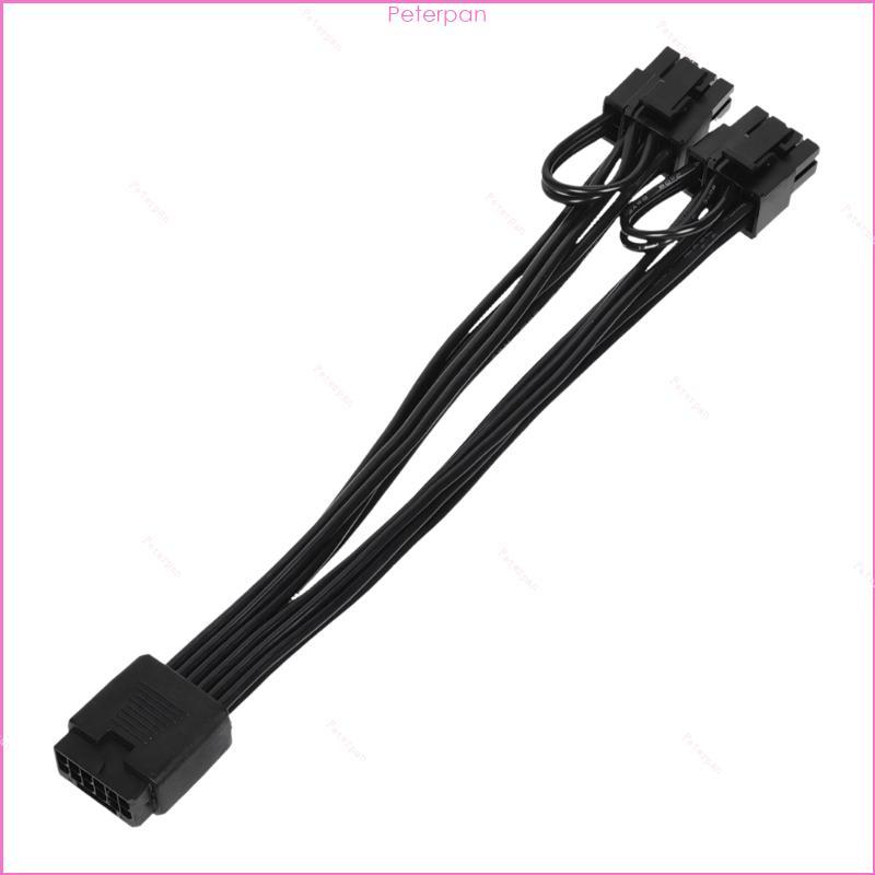 PEPA 16Pin Nữ Đến Đôi 8Pin Nam GPU Dây Nối Dài Nguồn 16AWG Điện Trở Thấp Cho Giao Hàng Điện