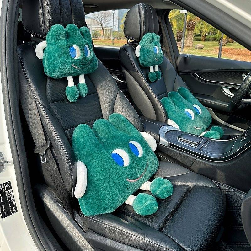 Automotive Headrest Neck Pillow Waist Pillow Car Cushion Cushion Cute Cartoon Chair Cushion e25s