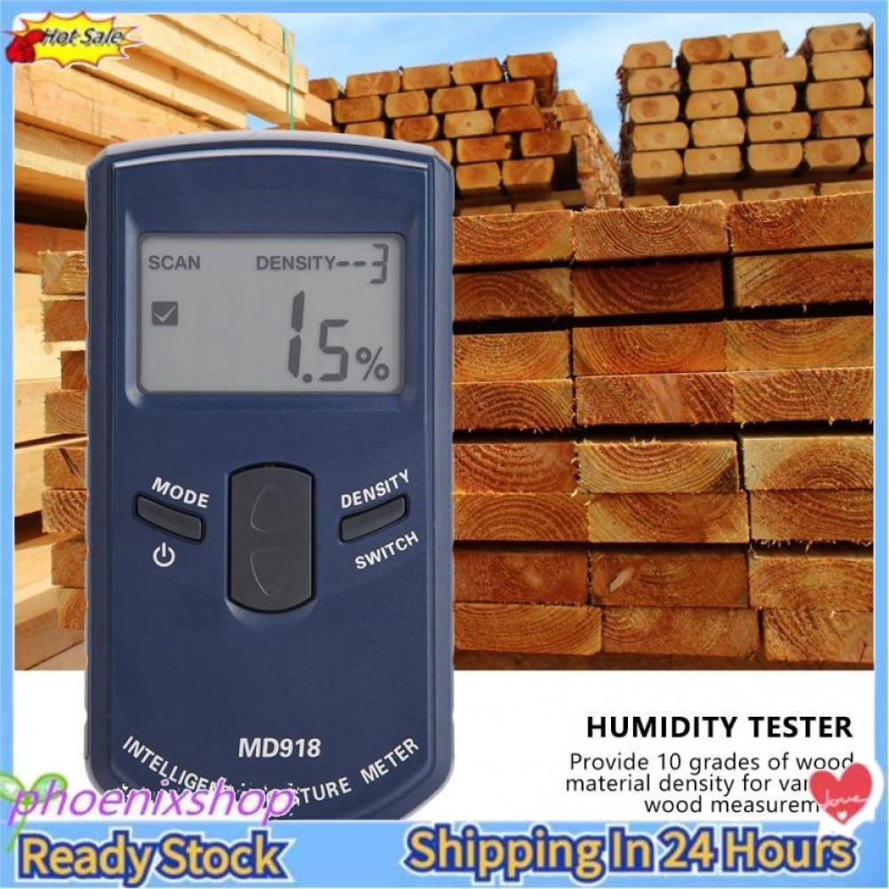 Máy đo độ ẩm/ nhiệt MD918 cho gỗ/ tre