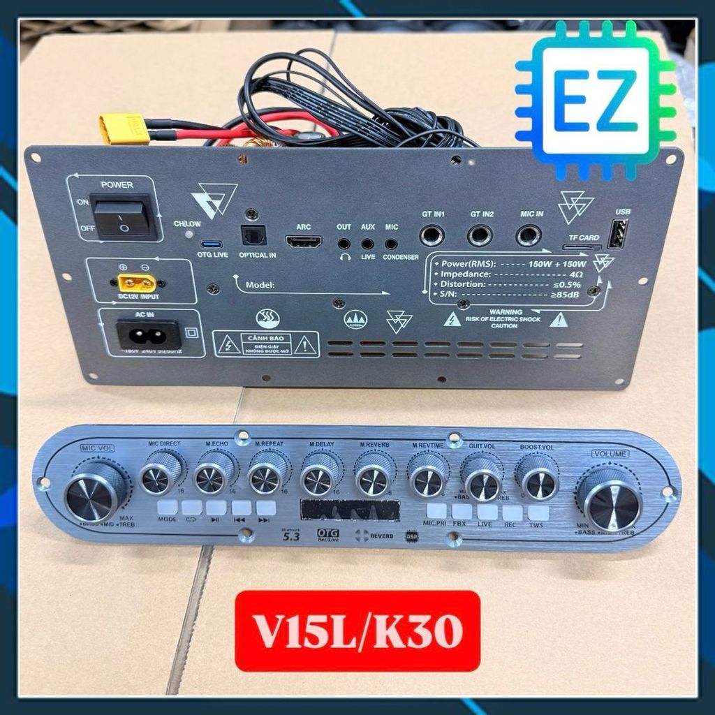 V152L - Mạch loa Karaoke Stereo 150W x2, công nghệ DSP có reverb cực hay