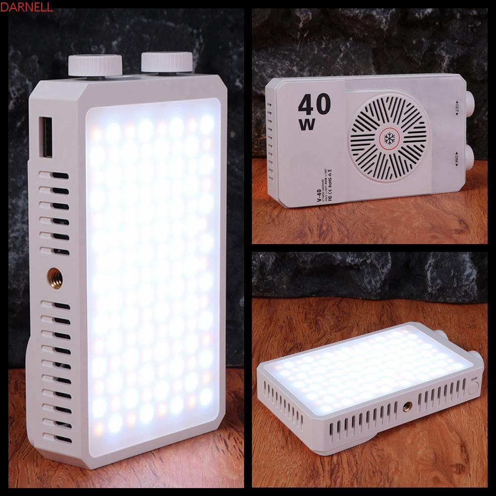Đèn Video LED Mini DARNELL, 2800-9000K CRI / TLCI 90 + Đèn máy ảnh LED RGB, Công suất cao nhỏ gọn 40