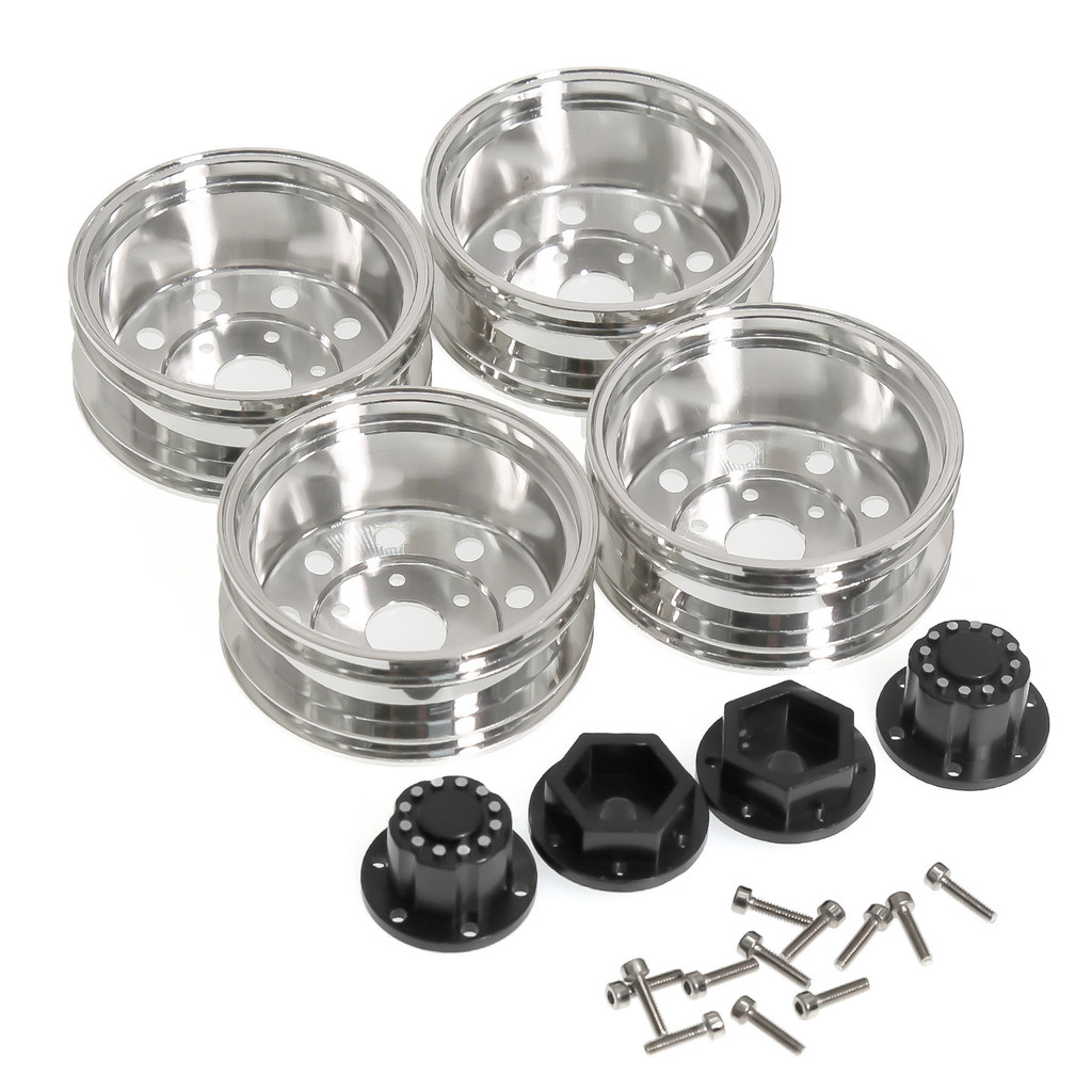 Mẫu Xe 1 / 14 Tamiya Tamiya Trailer C Đối Trọng Kim Loại Bánh Xe Bùn Đầu Bánh Trước / Bánh Sau W249