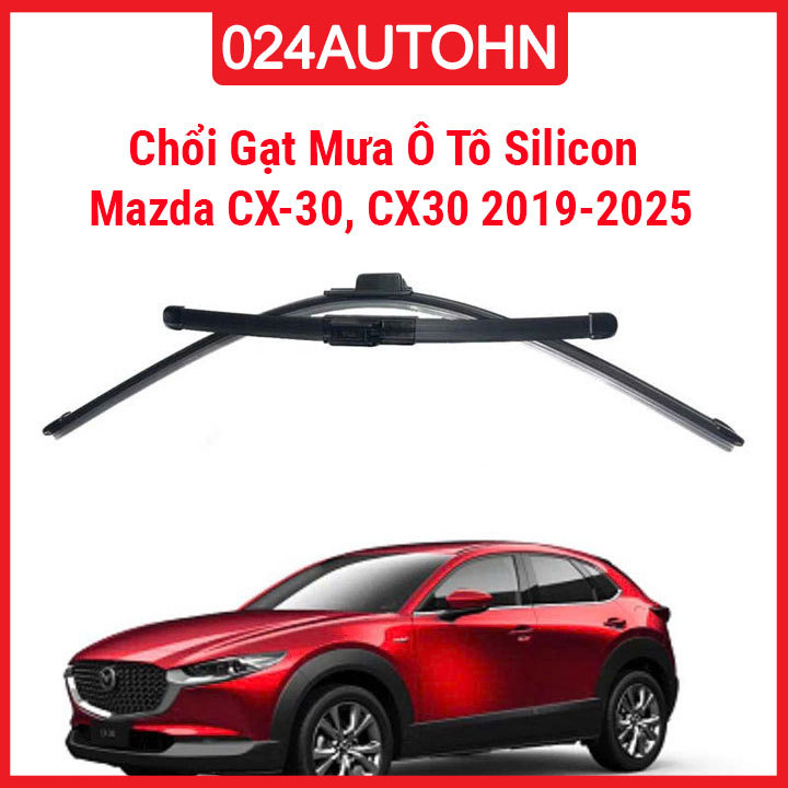 Bộ 2 Chổi Gạt Mưa Ô Tô Mazda CX-30, CX30 2019-2025 Bosch Mềm