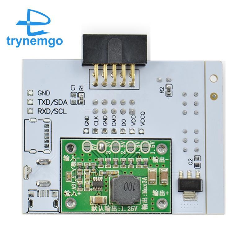 RT809H Lập Trình Viên Adapter EMMC ISP Ban Cho Kẹp Kiểm Tra Viết Nhanh Tốc Độ Đọc Chip Máy Tính