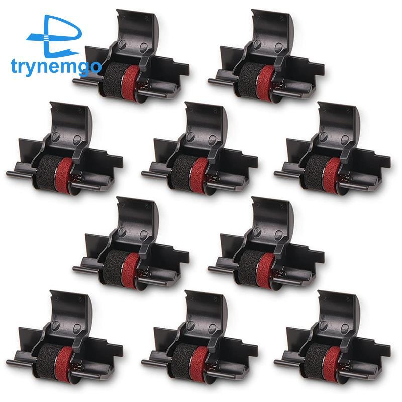 10 Chiếc Máy Tính Máy In Ruy Băng Mực Đen Đỏ Con Lăn Máy In Ruy Băng IR40T IR-40T Thay Thế Cho HR18 