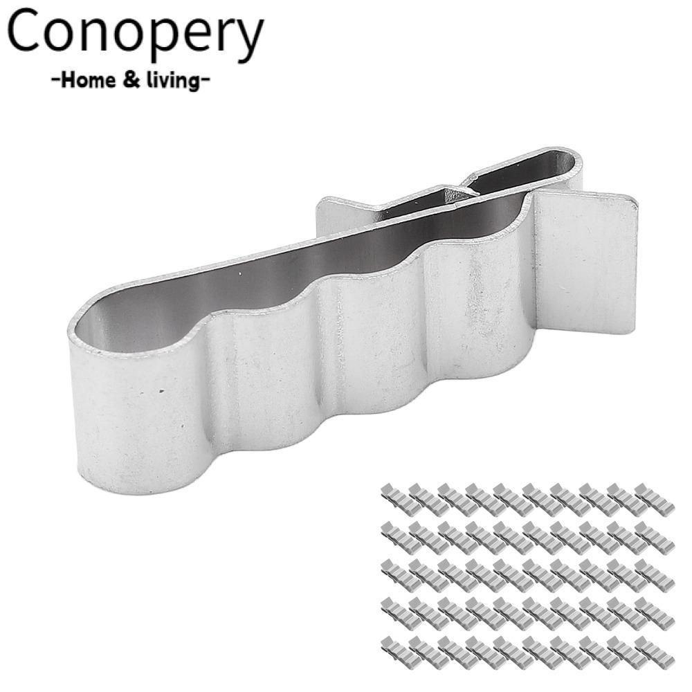 CONOPERY 50 Kẹp Quản Lý Cáp, Kẹp Cáp Inox 304 Bạc, 50 CÁI 4 Dây Kẹp Bảng Lắp Đặt Bảng Điều Khiển