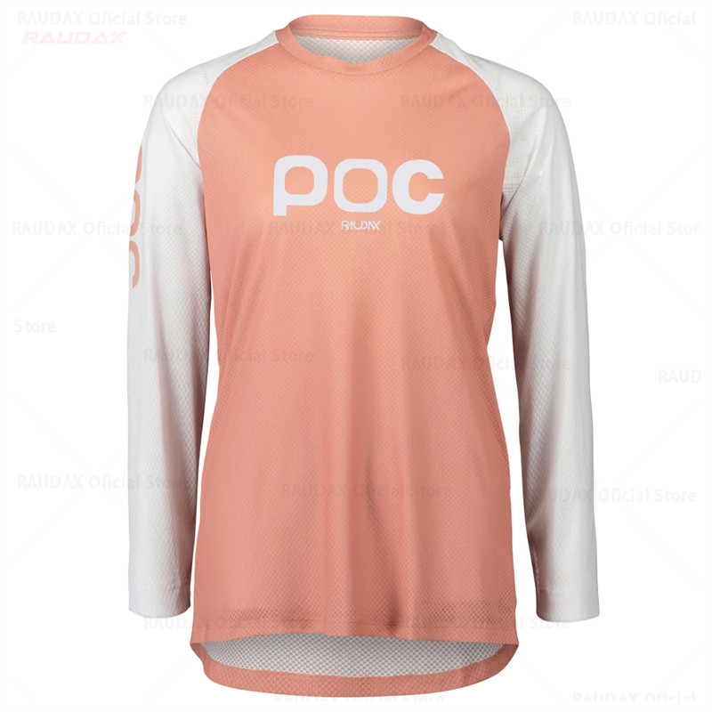 Raudax Poc Jersey Tay Dài Cho Motocross và MTB Mùa Hè