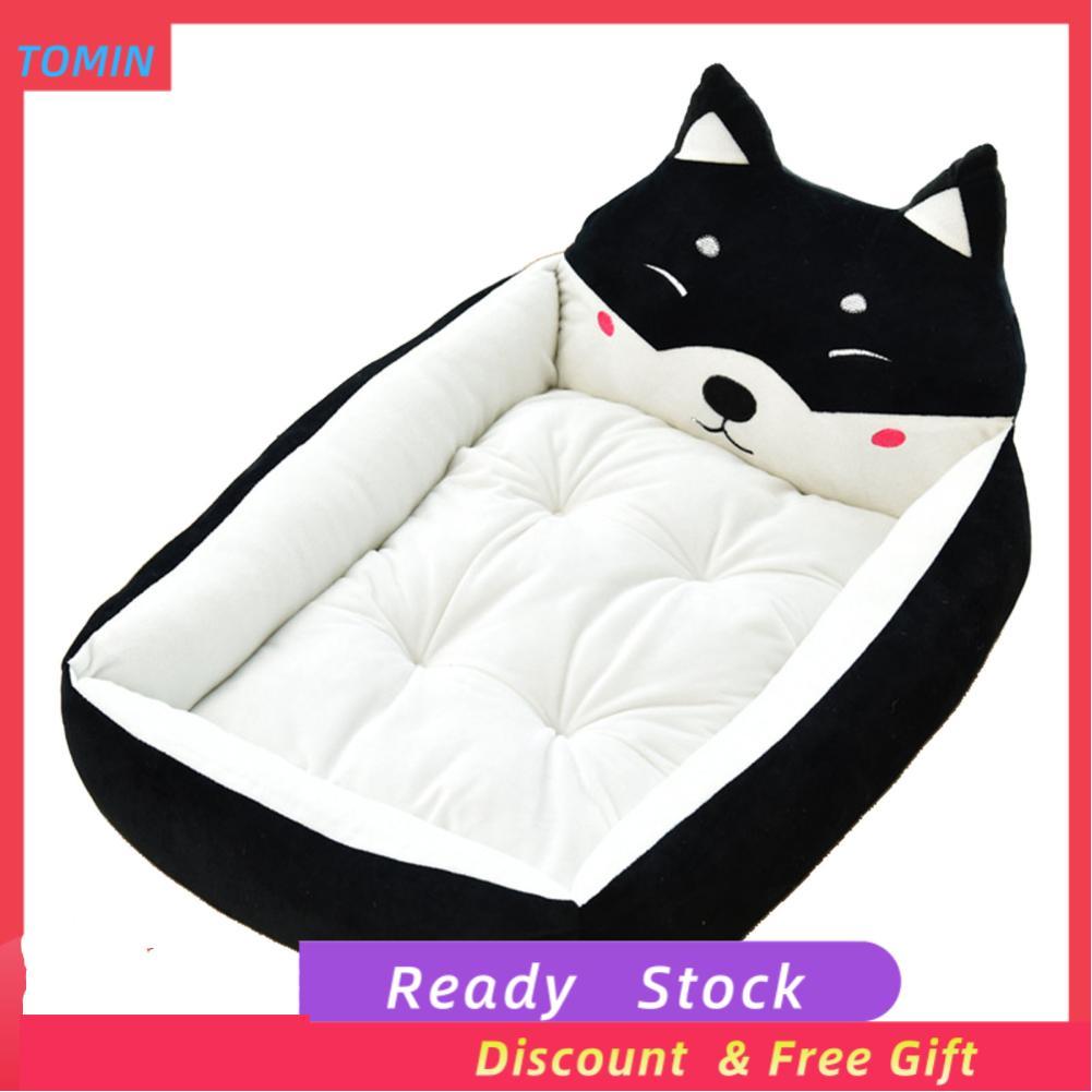 tominihouse Fabater Cartoon Dog Kennel Nhà thú cưng với miếng bông PP đáy mềm chống trượt cho mèo co