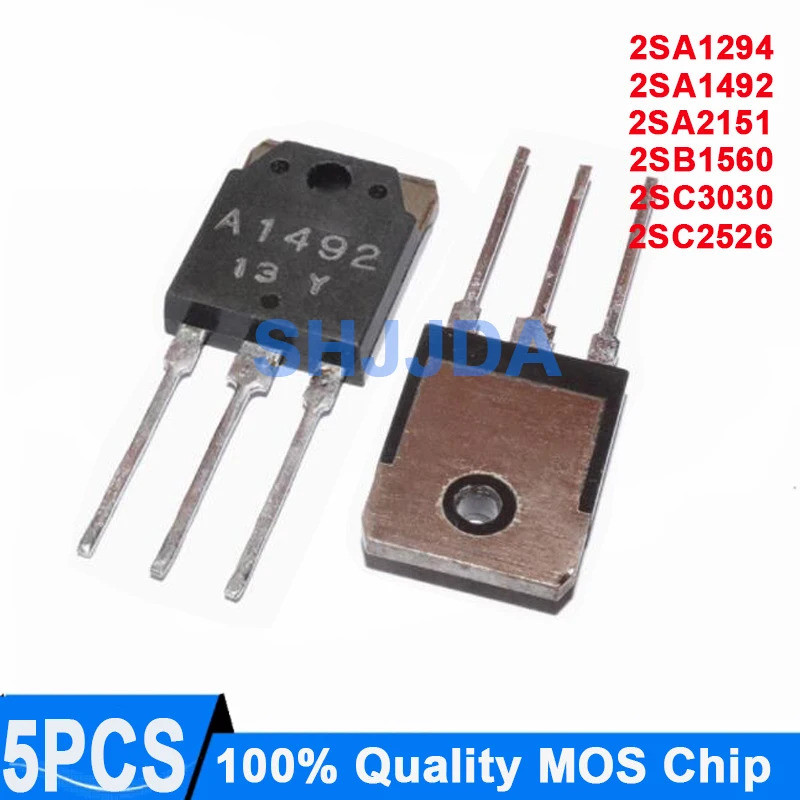 (5 miếng) 2SA1294 A1294 2SA1492 A1492 2SA2151 A2151 2SB1560 B1560 2SC3030 C3030 2SC2526 C2526 TO-3P 