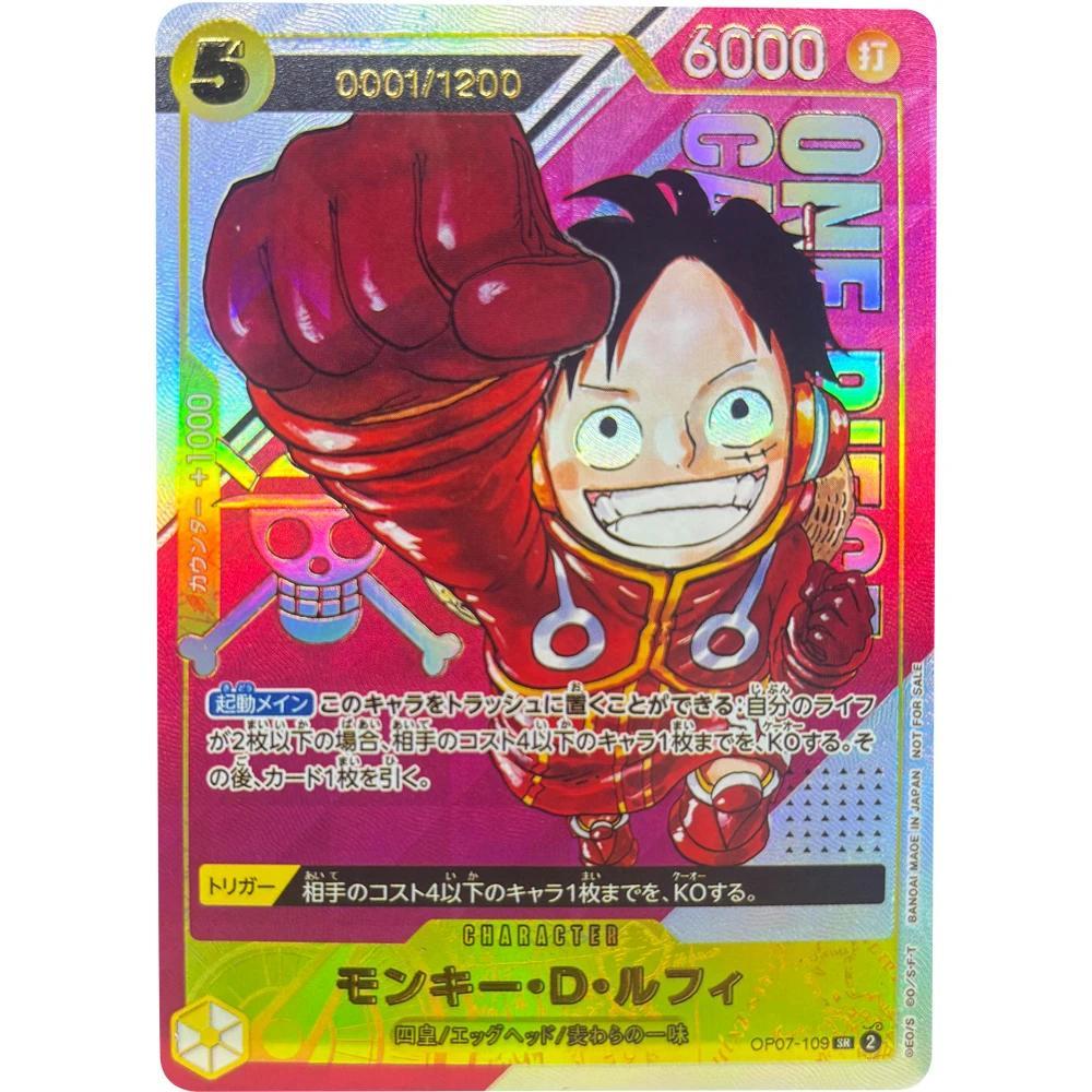 Thẻ sưu tập ONE PIECE OP07-109 Monkey D. Luffy JPN DIY Chất Lượng Cao Tự Làm Trò Chơi Anime Thẻ Quà 