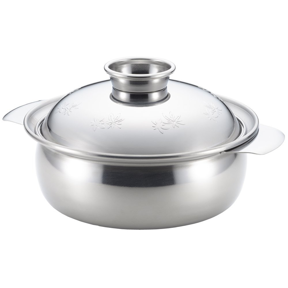 Nồi inox kiểu đất sét Yoshikawa dành cho bếp từ