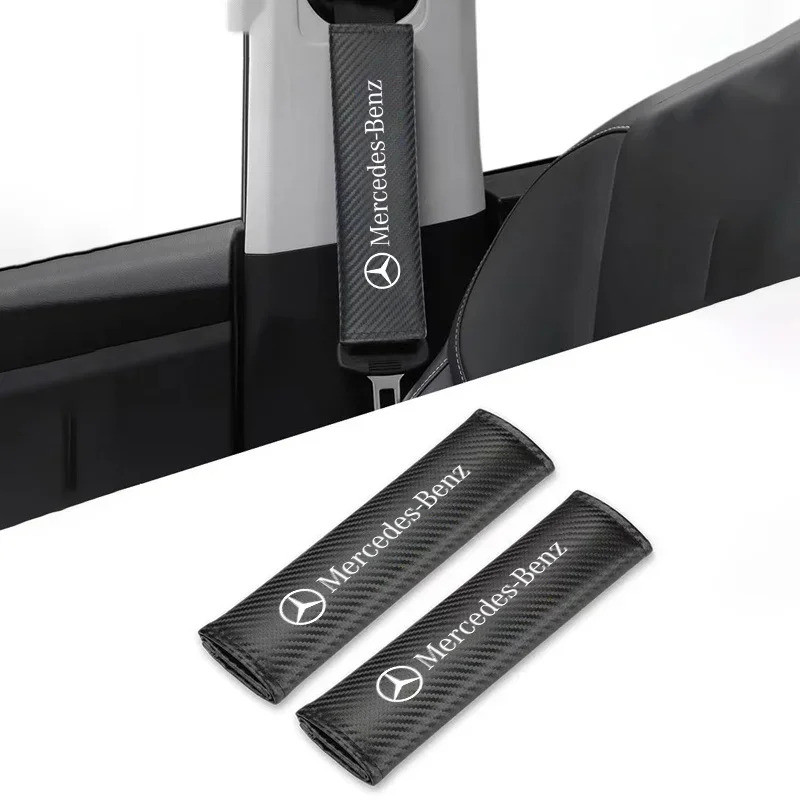 2 Chiếc Đai An Toàn Xe Ô Tô Bao Đeo Vai Bảo Vệ Cho Xe Mercedes Benz W205 W204 W203 W212 GLC CLA GLA 