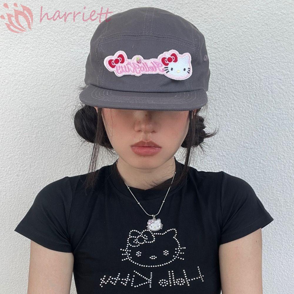 Mũ bóng chày cổ điển HARRIETT, Mũ chữ Kitty KT Orlando, Mũ Snapback Cotton thêu đơn giản Street
