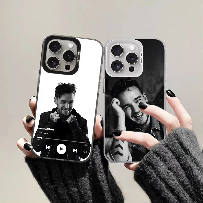 Ca Sĩ Liam Payne Ốp lưng IPhone 16 15 14 13 12 11 Pro Max Plus Màu Chống Sốc Mặt Sau Bạc