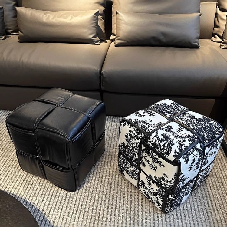 Ghế đẩu vuông đơn giản dùng trong gia đình/ghế đẩu/ghế sofa/bàn cà phê/ghế thay giày/khối Rubik