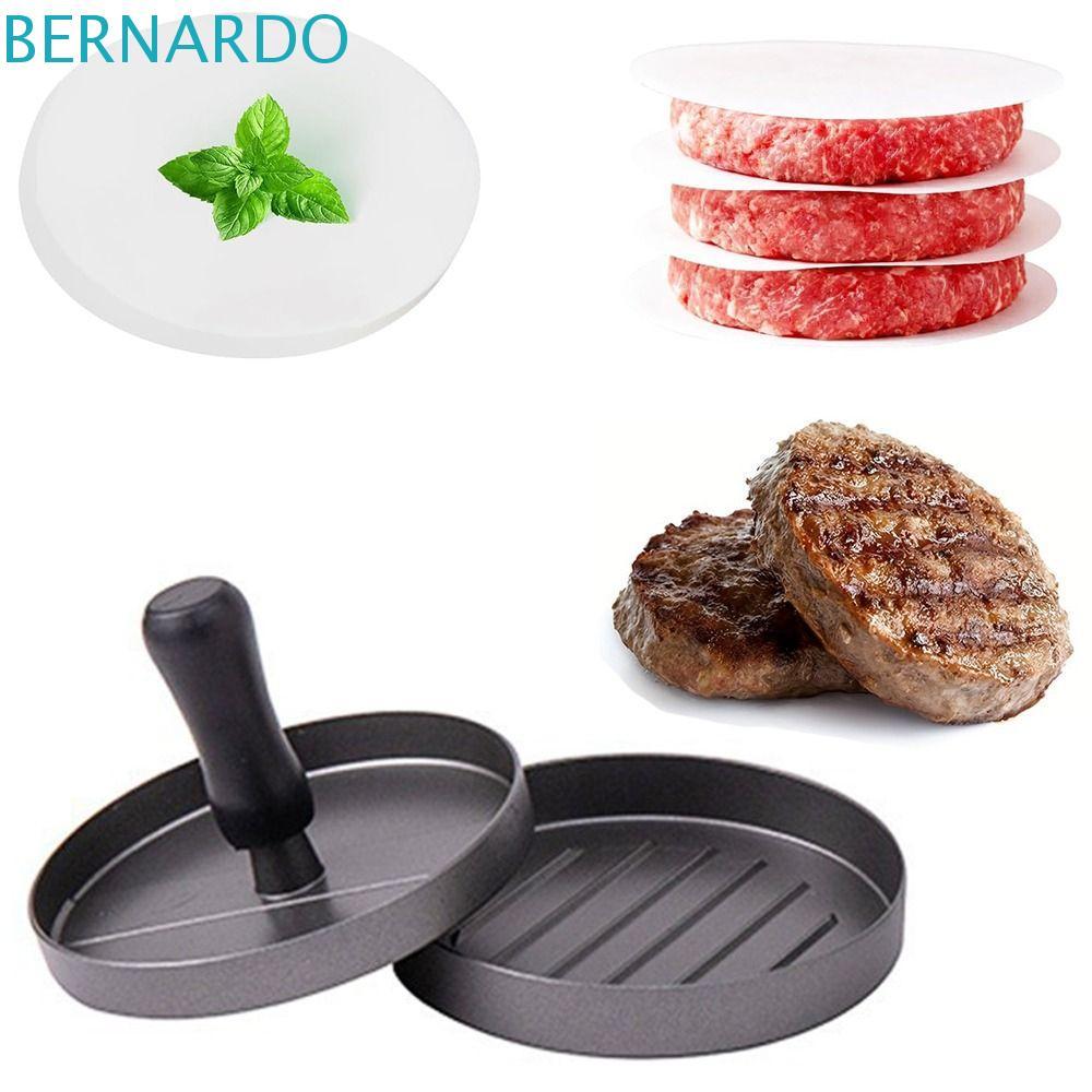 Khuôn Hamburger BERNARDO, Máy ép thịt Hamburger chống dính bằng thép không gỉ, Tấm Burger cao cấp Ta