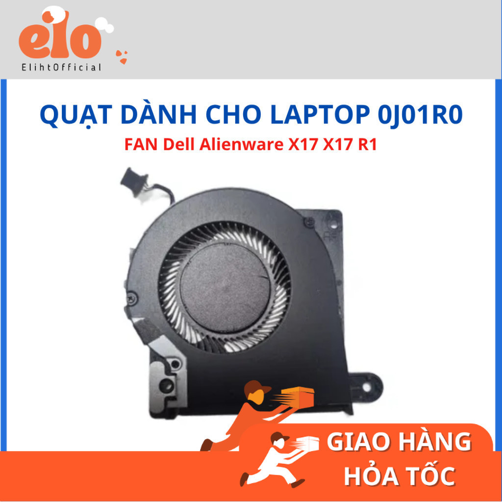 FAN Quạt tản nhiệt Laptop Dell Alienware X17 X17 R1 X17R1 0J01R0 J01R0 Zin - LIKENEW