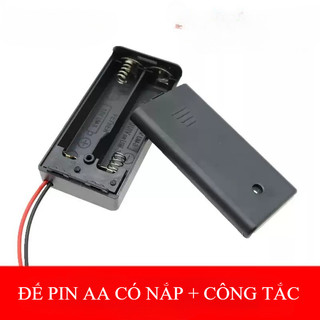 Đế Pin AA Hộp Đựng Pin 3V Tự Chế Mắc Nối Tiếp Song Song DIY