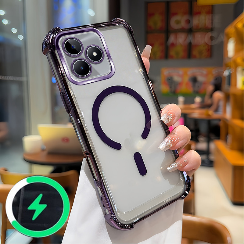 Thích hợp cho Realme C53 C51 NOTE 50 C55 C61 C63 Narzo N63 C65 C67 c75 14x neo 7 bốn góc chống rơi s