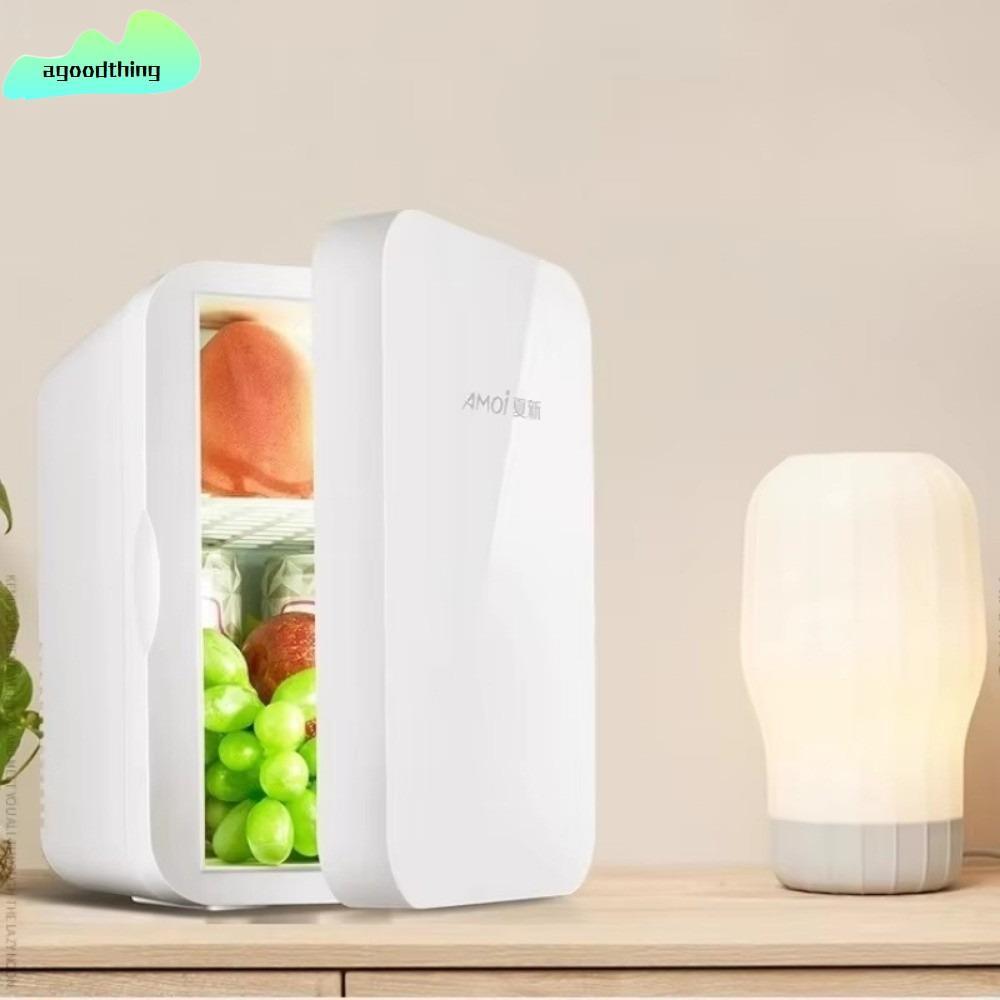 Tủ lạnh mini AGOODTHING, Nhiệt độ hiển thị kỹ thuật số Hộp làm mát mini một cửa, Tủ đông ô tô di động 8L Tủ lạnh thực phẩm làm đẹp