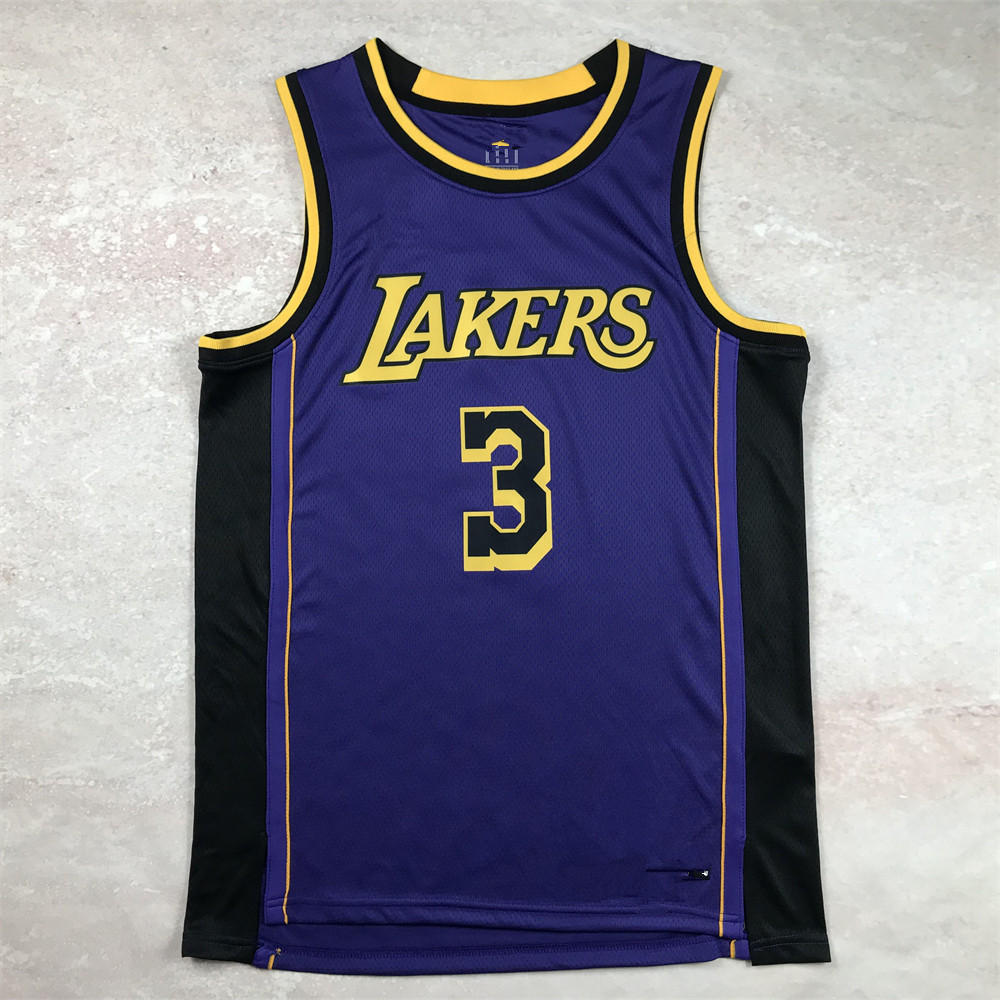 Lakers Hot Pressed Vàng Không. 3 Áo bóng rổ Lakers ở Los Angeles
